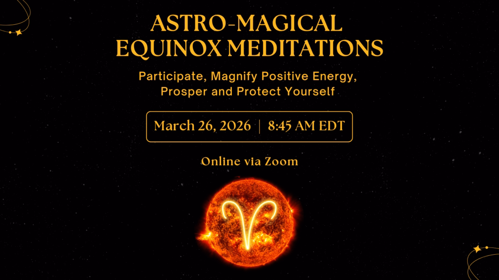 Spring Equinox Back-to-Back Magic Meditation, March 26, 2026 Join me for a Pair of Planetary Aligned Equinox Meditations on March 26th