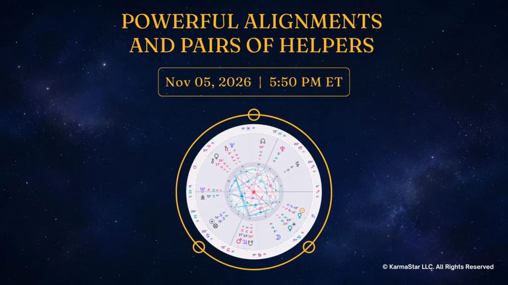 November 5, 2026 Workshop: Powerful Alignments and Pairs of Helpers | by AstrologyKarma